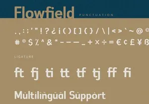 Flowfield - Sans Serif Font