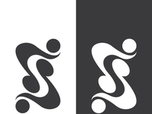 Business corporate S letter logo design vector