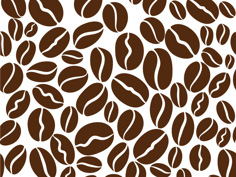 Coffee bean icon illustration