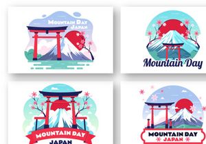 10 Mountain Day in Japan Illustration