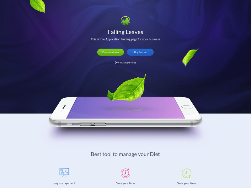 One Page App Landing Page