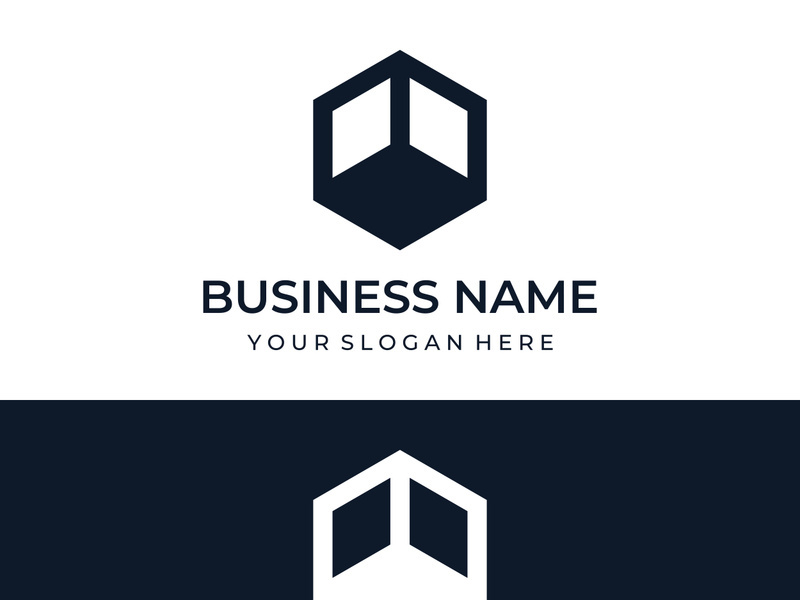 Abstract creative logo element is universal, can be used for business, brand, company, business card, property or building.