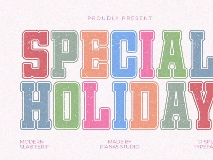 Special Holiday - Modern Display Font