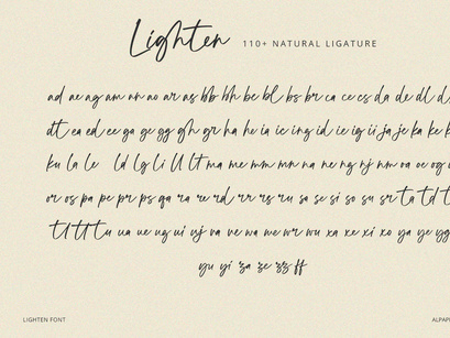 Lighten - Handwritten Script Font