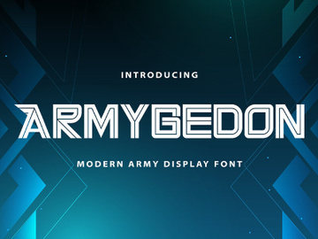 Armygedon - Modern Display Font preview picture