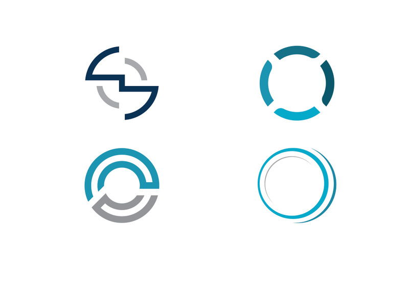 circle logo vector and icon design