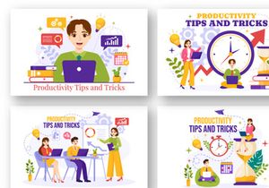 13 Productivity Tips and Trick Illustration