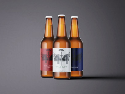 Beer Label Design With FREE MOCKUP PSD