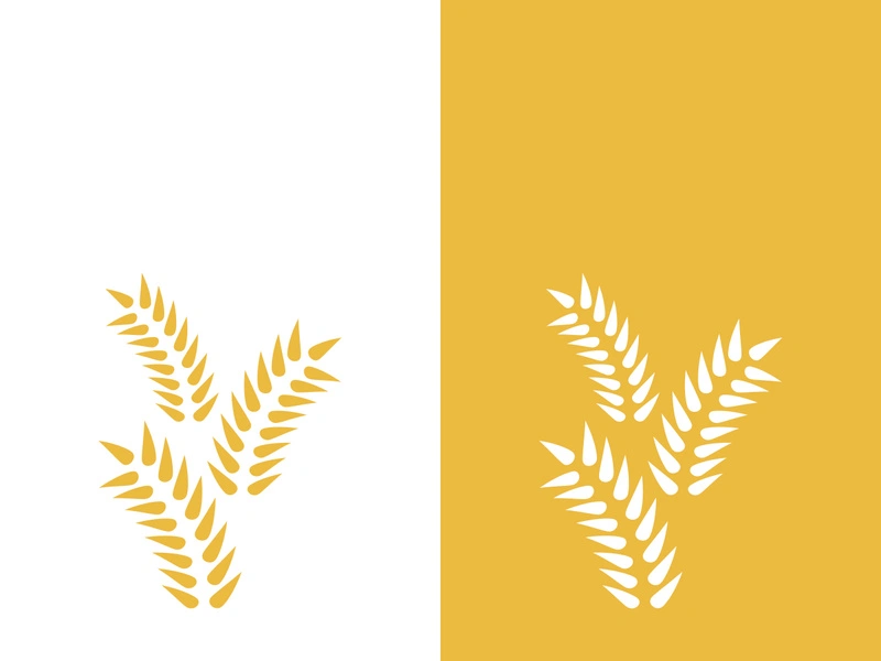 Wheat logo vector icon illustration design