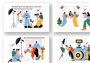 10 Wedding Photography Service Illustration