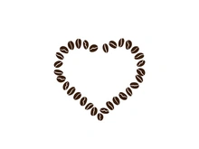 Coffee bean icon illustration