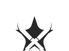 Knife logo icon template and symbol vector design illustration