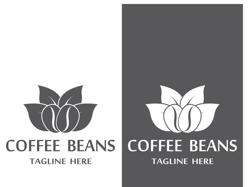 Premium coffee bean logo design.