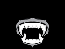 Mouth angry logo and symbol vector template icon