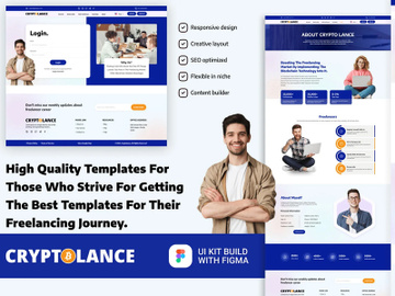 Cryptolance - Freelancers Website Template preview picture