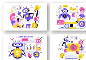 10 Artificial Intelligence in Business Illustration