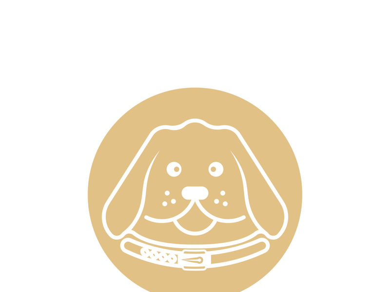 Dog logo vector design icon illustration template
