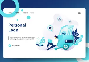 Credit And Loan Landing page template vol 1