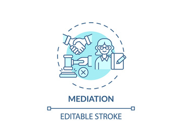 Mediation concept icon preview picture