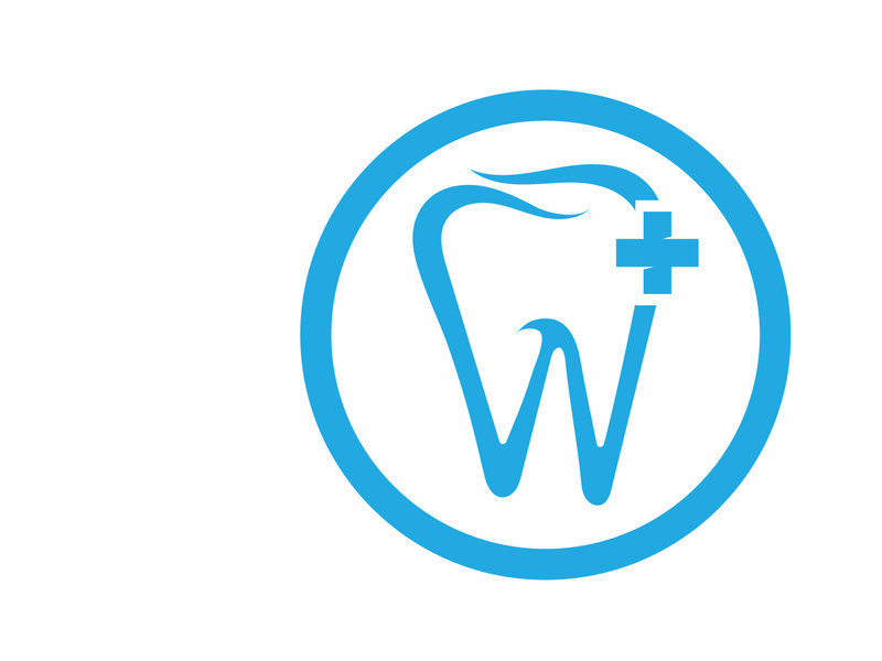 Dental care logo vector icon design