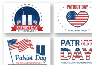 10 Patriot Day USA Celebration Illustration