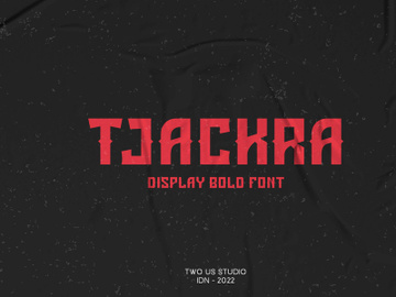 TJACKRA - DISPLAY BOLD FONT preview picture