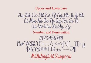 For U - Handwritten Font