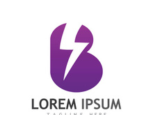 Colorful electric lightning logo design.