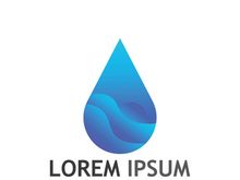 Modern colorful water drop logo design.