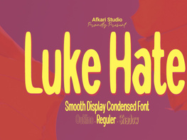 Luke Hate - Smooth Display Condensed Font preview picture