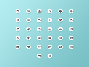 Finance icons [SVG, AI, PNG] preview picture