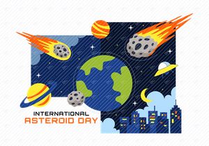 10 Welt-Asteroidentag-Illustration