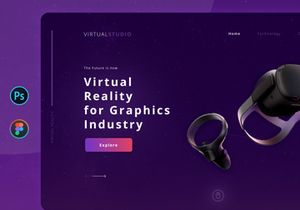 VIRTUALSTUDIO - Landingpage Concept UI Kit