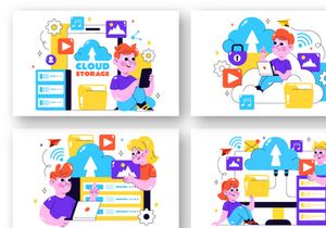 10 Cloud Storage Illustration