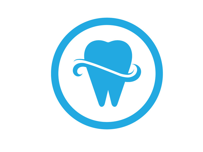 Dental care logo vector icon design