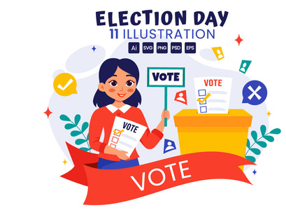 11 Election Day Political Illustration