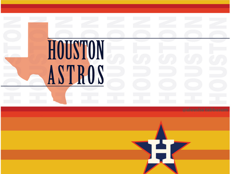 Houston Astros Label design