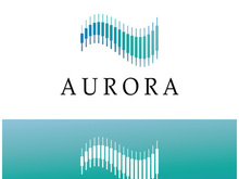 aurora logo design icon illustration vector template