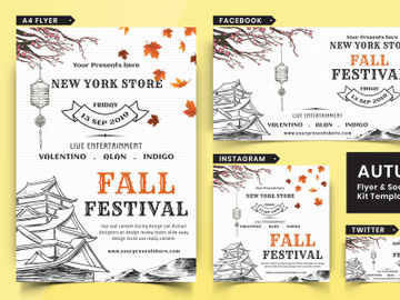 Autumn Festival Flyer & Social Media Pack-05 preview picture