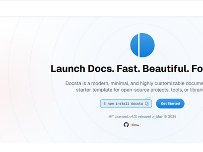 Docsta Nextjs Documentation Template
