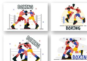 9 Professional Boxing Design Illustration