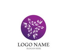 Lavender flower vector icon illustration design template