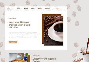 Coffee Shop Web Landing Page