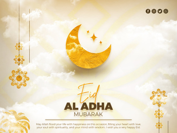 eid al adha social media post template preview picture