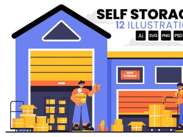 12 Self Storage Facility Illustration preview picture