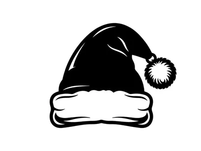 Festlicher Weihnachtsmann-Hut mit Bommel für Weihnachtsfeiern
