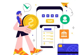 10 Online Banking Illustration