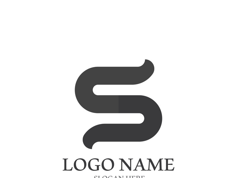 Business corporate S letter logo design vector