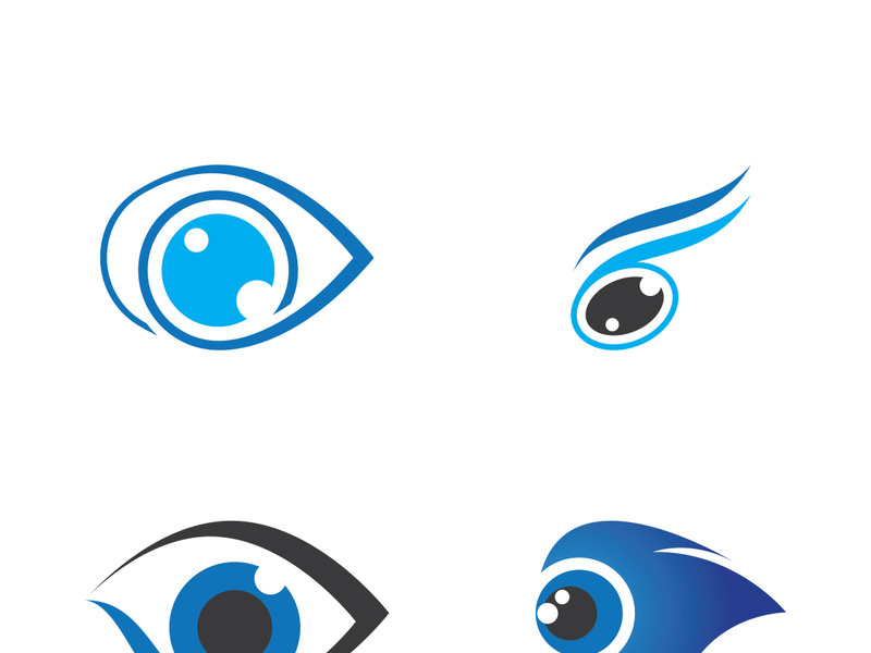 Eye logo icon design template illustration