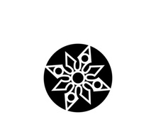 ninja weapons vector logo